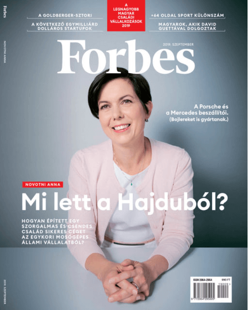 Forbes magazin címlapján a HAJDU
